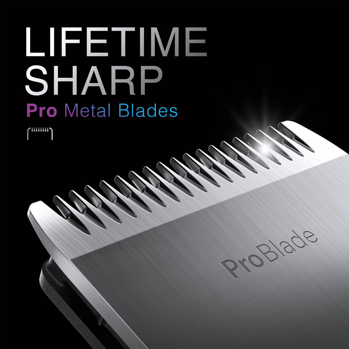 All-in-One Trimmer for Men , Cordless with 180-Min Runtime, Lifetime Sharp Metal Blades, Waterproof, Precision Comb, 50+ Length Settings, Premium Case, 8-in-1