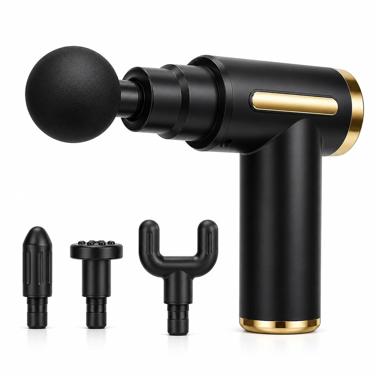 Mini Massage Gun for Deep Tissue Muscle Recovery | 6 Speed Levels | 4 Massage Heads | Portable Rechargeable Percussion Massager for Neck, Back,